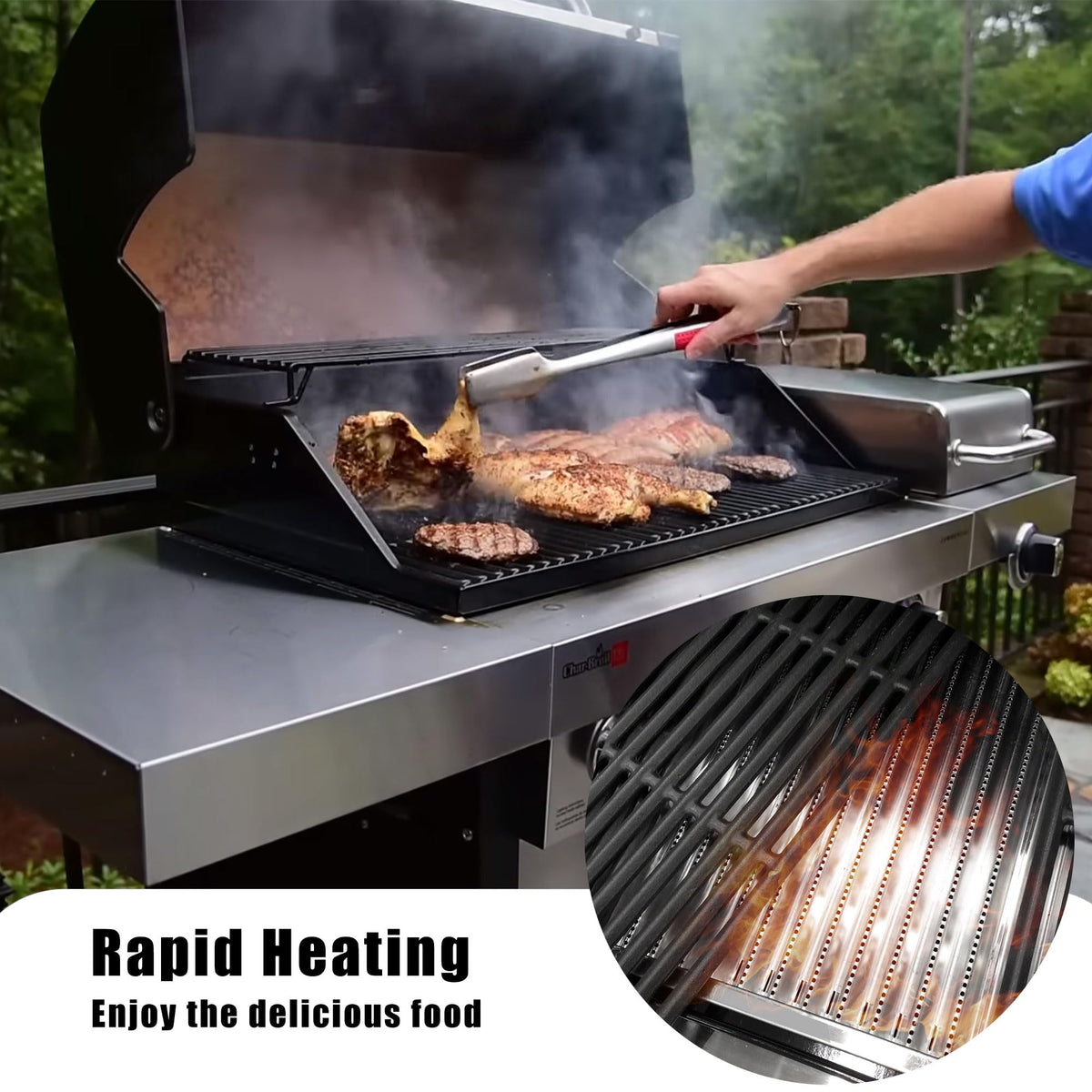 Hongso easy-to-measure parts ensure proper replacement compatibility with original grills.