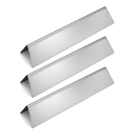 Hongso flavor bars 15-3 inch front view demonstrates sturdy stainless steel construction for even heat