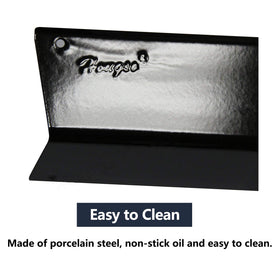 Hongso flavorizer bars compatible with front-mounted Weber Spirit controls for easy installation.