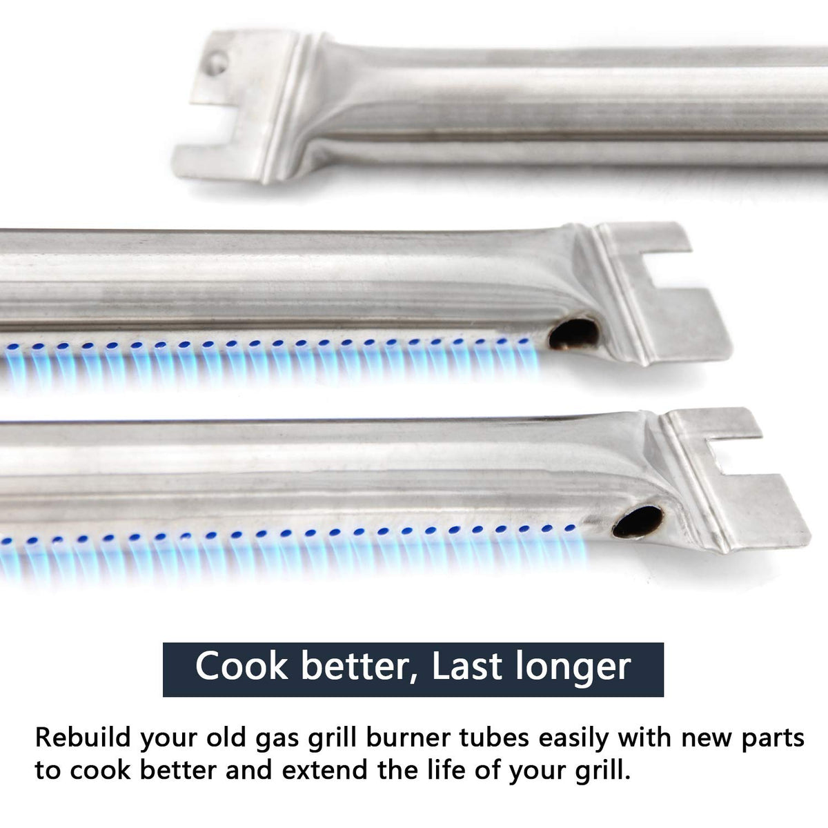 Hongso packaging with 13 flavor bars and burner tubes kit for Weber Genesis