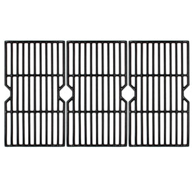 Hongso polished porcelain-coated cast iron grill grate close-up showing durable, heat-retaining surface.