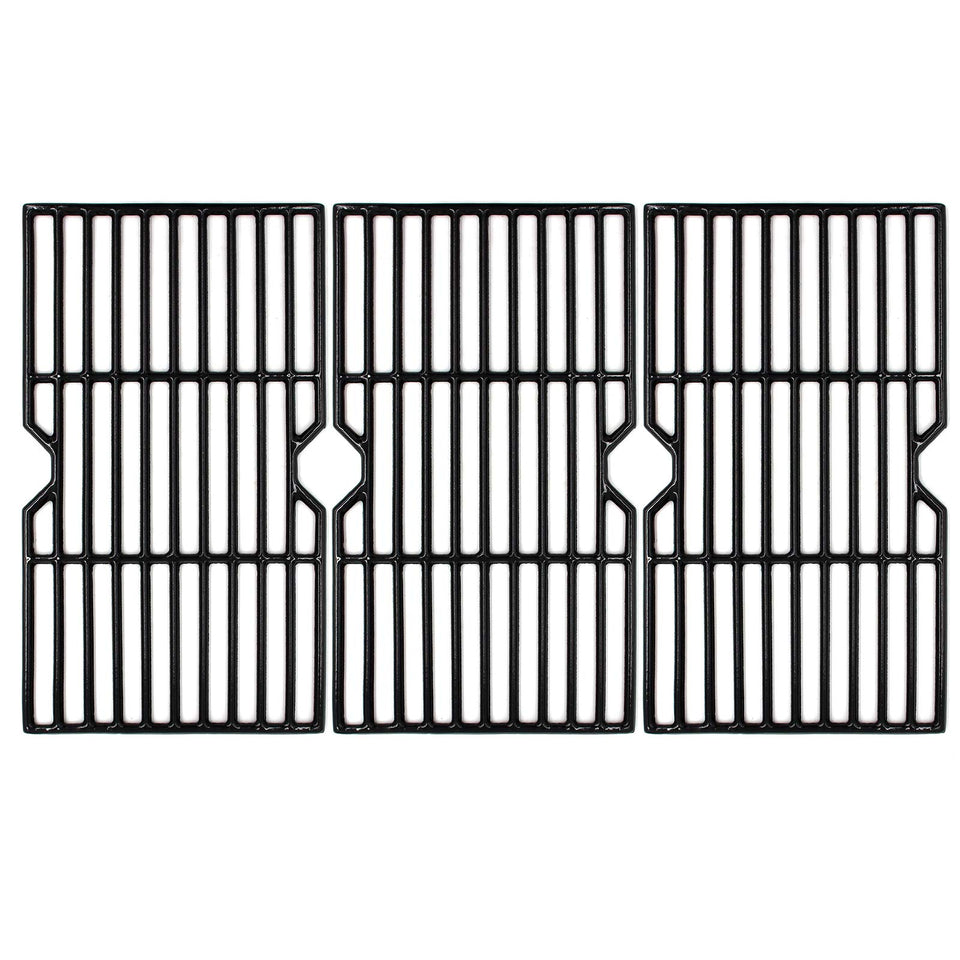 Hongso porcelain-coated grill grates top view for even heat distribution.