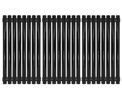 Hongso porcelain grill grate close-up highlights enamel smoothness for even cooking.