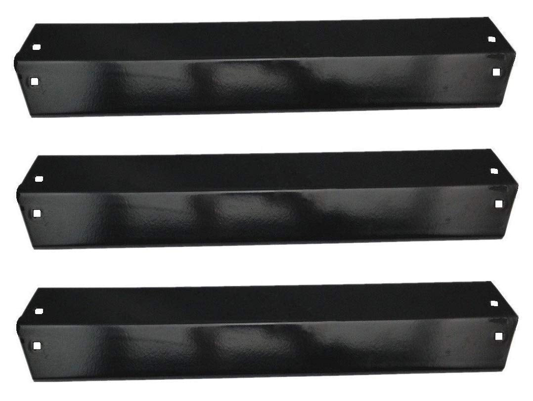 Hongso heat plates for CharGriller 5030, front view, durable porcelain steel for even cooking.