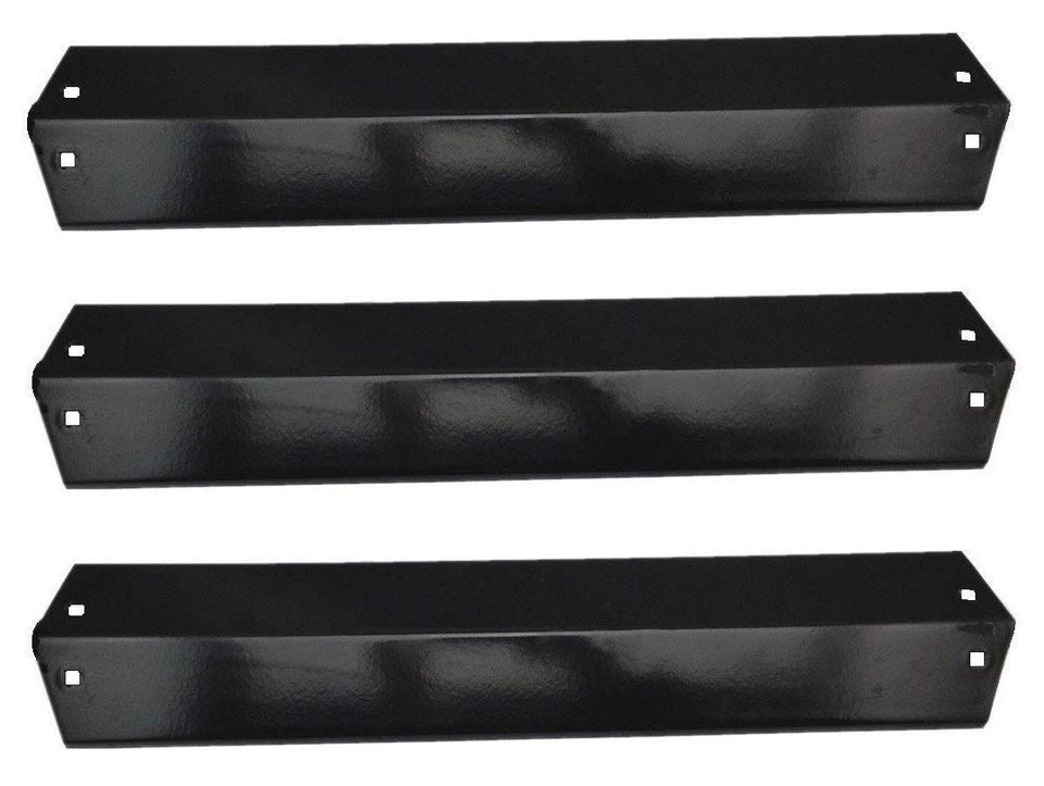 Hongso heat plates for CharGriller 5030, front view, durable porcelain steel for even cooking.