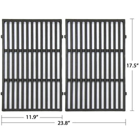 Hongso Spirit E-310 grill grates in cast iron for durable searing and steady support