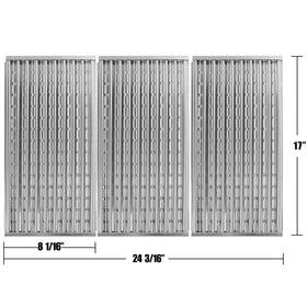Hongso stainless steel emitter grate bottom perforated to promote even cooking surface.