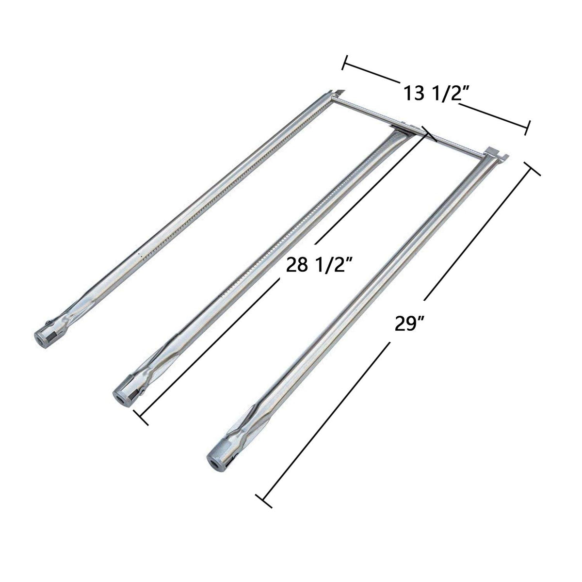 Hongso stainless steel heat plates for Weber Genesis 15-7/8 inch length for robust fit