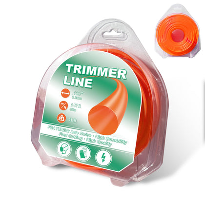 Hongvchang 130 orange weed eater string spool for precise lawn trimming.