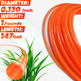 Hongvchang orange weed eater string on a compact spool.
