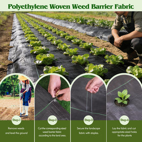 HongWay geotextile ground cover ensures water reaches roots while blocking weeds.