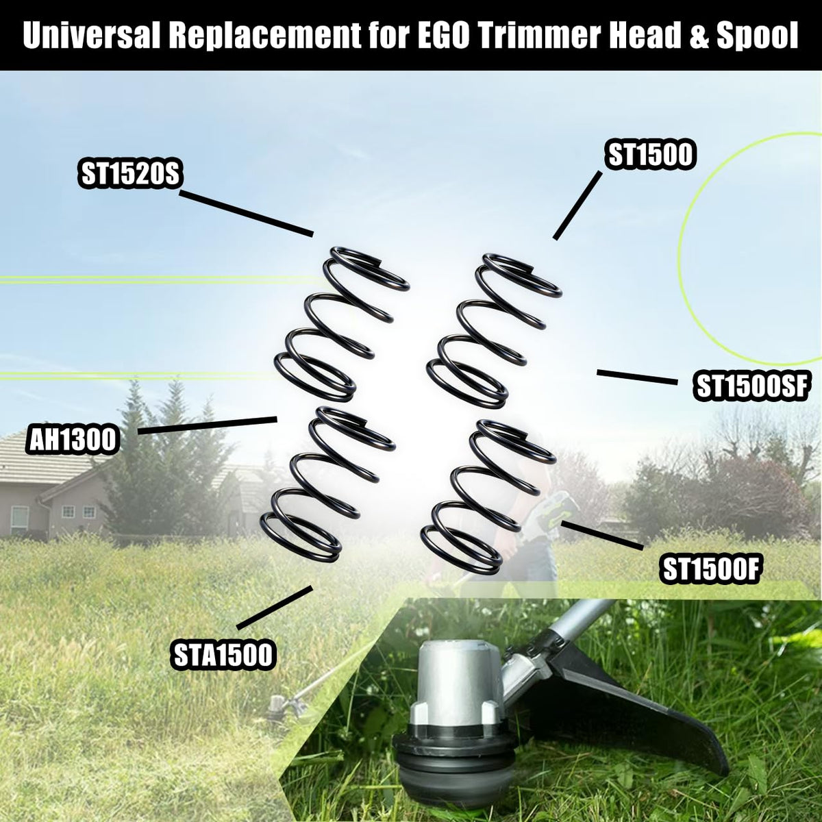 Honkador anti-rust-durable-trimmer-spring for outdoor use