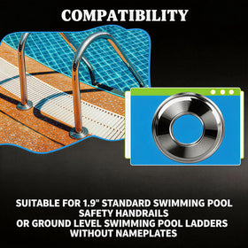 Honkador pool ladder cover plate upgrade for spa and inground pools.
