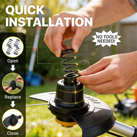 Honkador quick-install-trimmer-spring enables tool-free setup