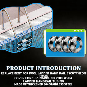 Honkador stainless steel 304 construction offers corrosion resistance in pools.