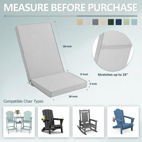 Honorbox cushions with non-slip bottom keep chairs secure