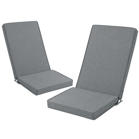 Honorbox Adirondack Cushions removable covers provide dark grey comfort for outdoor lounging