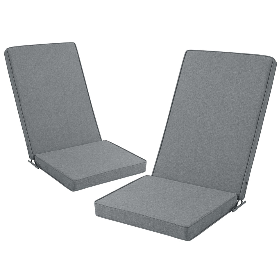 Honorbox Adirondack Cushions removable covers provide dark grey comfort for outdoor lounging