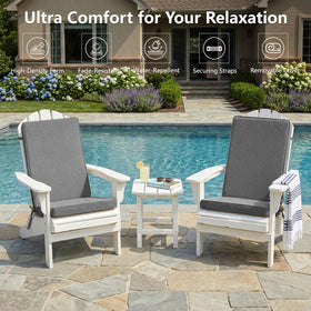 Honorbox cushions feature water-repellent faux linen fabric for sunny days outdoors