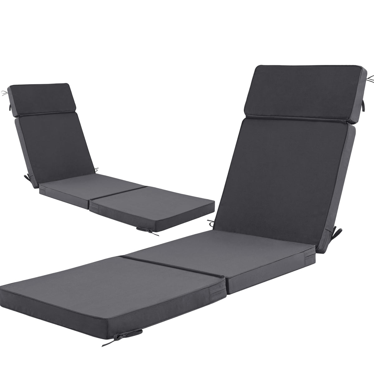 Honorbox chaise cushion assembly ready for easy setup on a 72x21 inch lounge