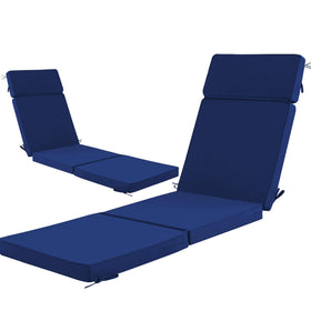 Honorbox chaise cushion with removable cover for easy cleaning.