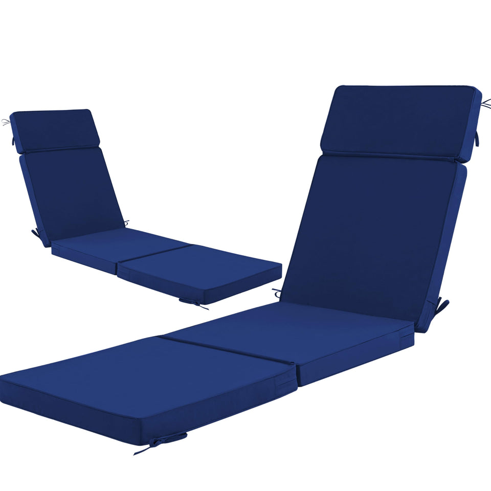 Honorbox chaise cushion with removable cover for easy cleaning.