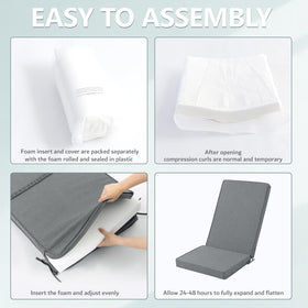 Honorbox cushions fit most outdoor chairs for versatile patio and garden use