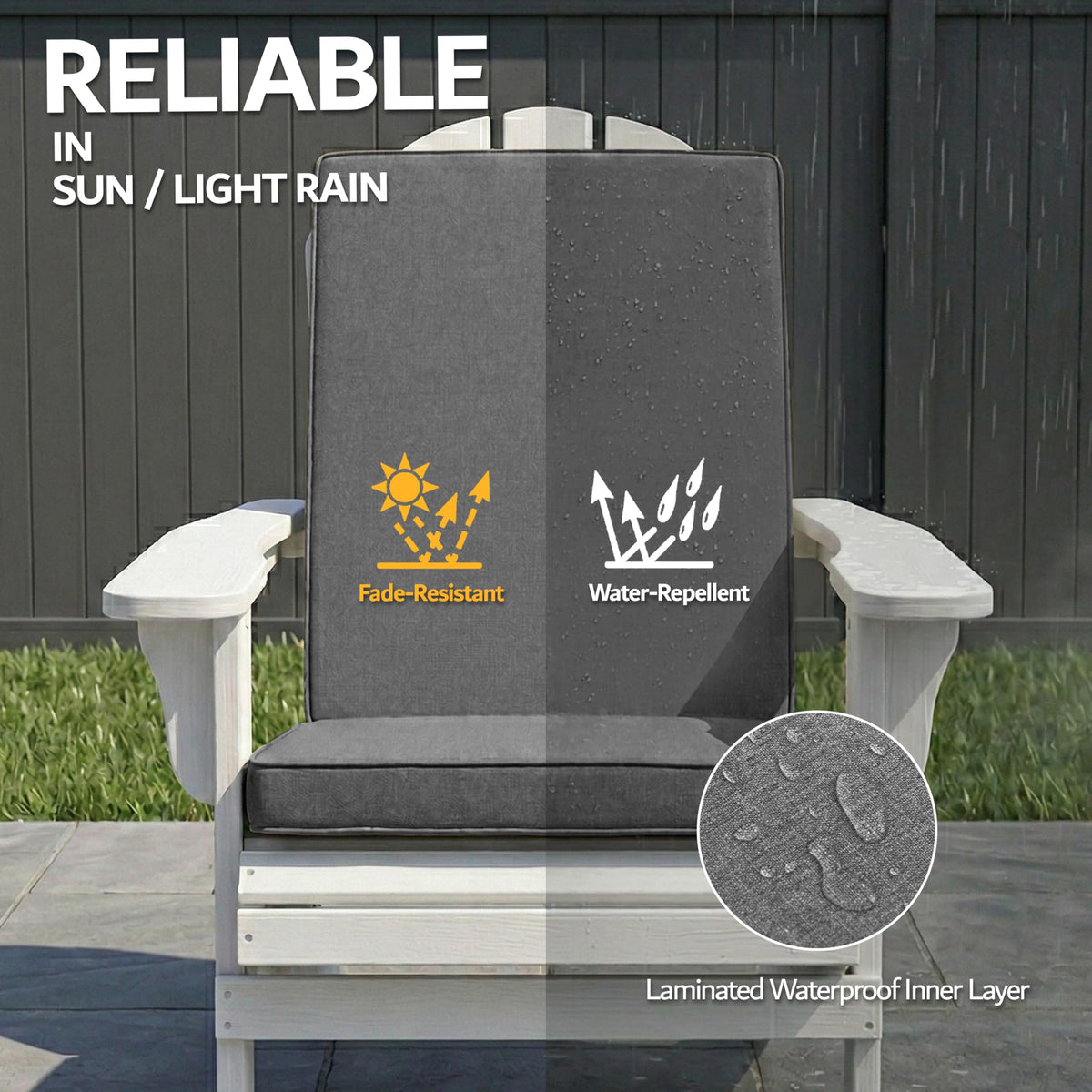 Honorbox back elastic helps secure cushions on rocking chairs for relaxed seating
