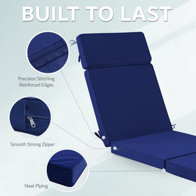 Honorbox fits most chaise lounges with versatile four-section design.