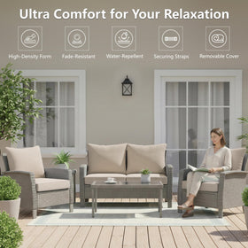 Honorbox cream cushion set with removable cover enables easy washing and upkeep.