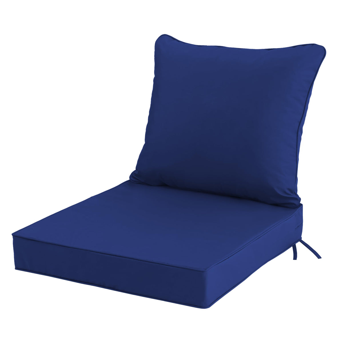 Honorbox removable-cover cushion in navy for easy washing after outdoor use.