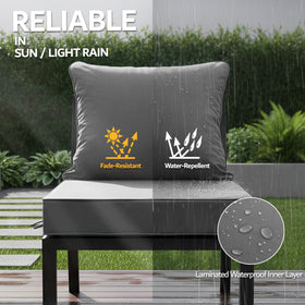 Honorbox cushions bottom with non-slip grip stabilizes on outdoor chairs.