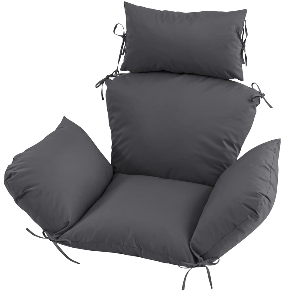 Honorbox outdoor egg chair cushion inside a chair for comfortable lounging