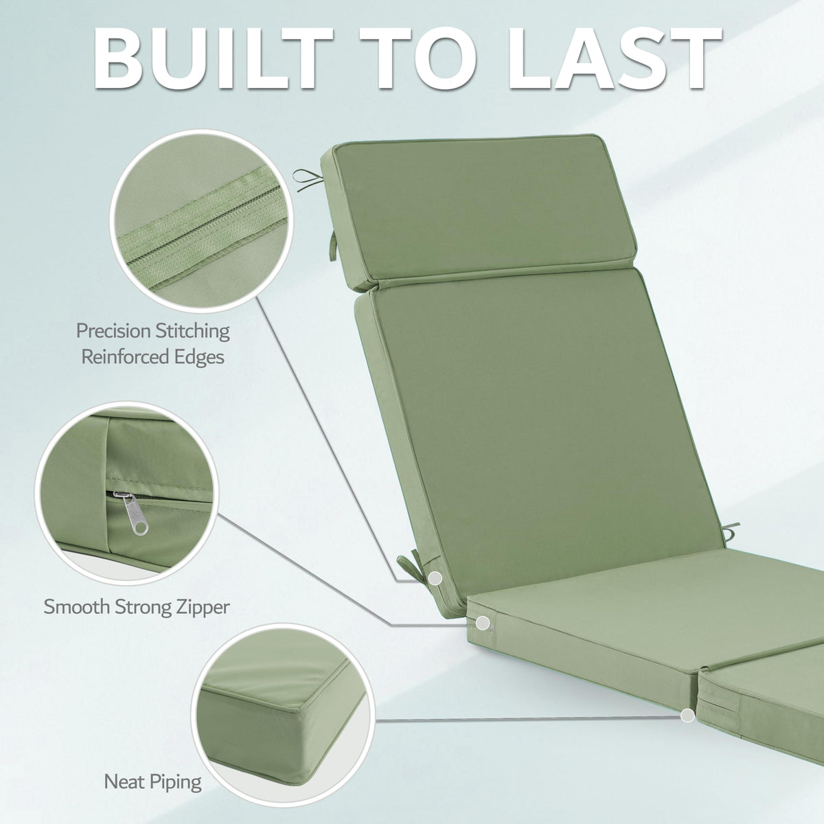 Honorbox six tie straps keep cushion securely in place.