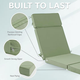 Honorbox six tie straps keep cushion securely in place.