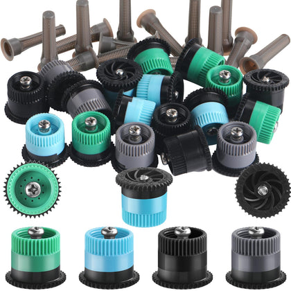 Honoson 4-van nozzle close-up shows adjustable radius for precise irrigation