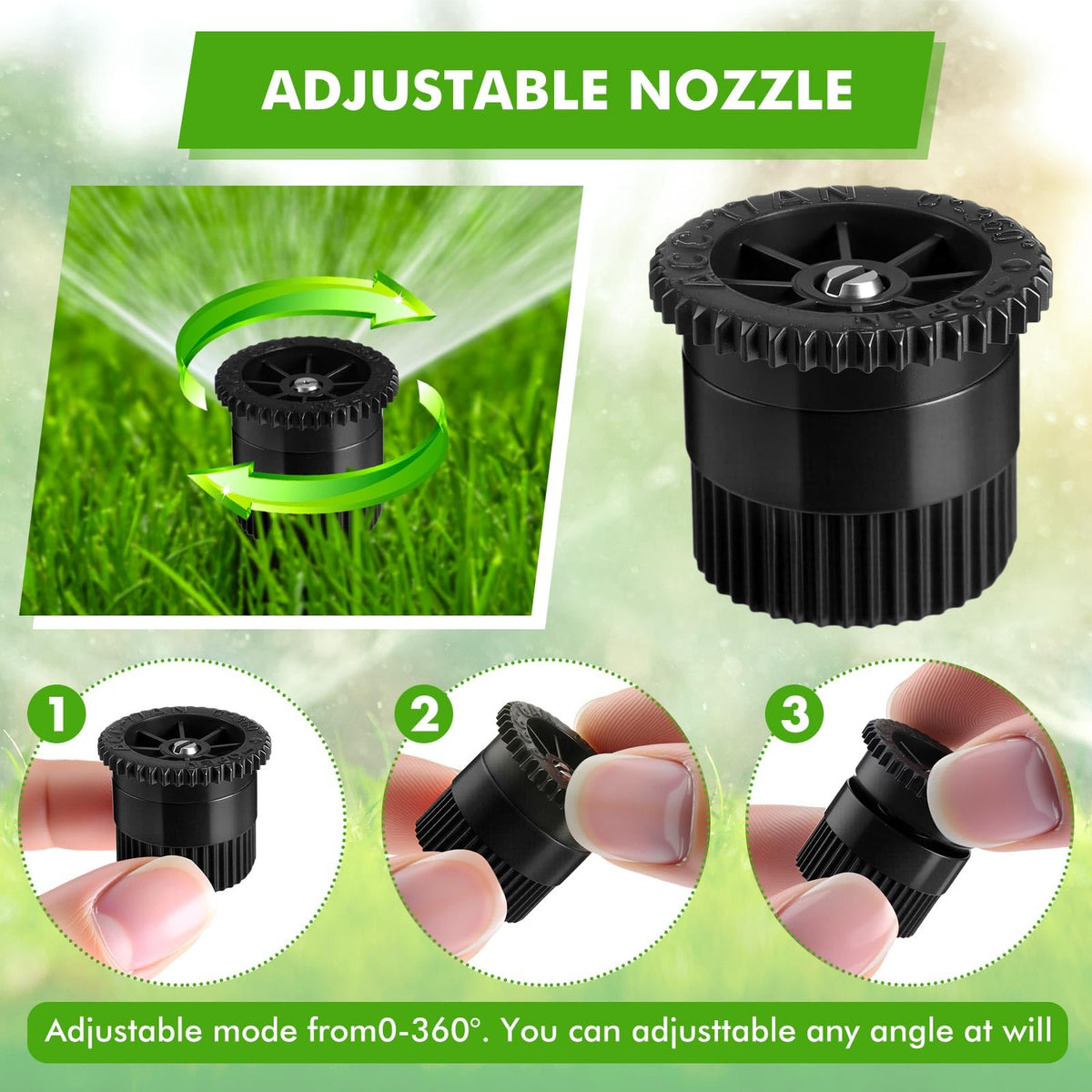 Honoson 17VAN compact design fits tight irrigation spaces.