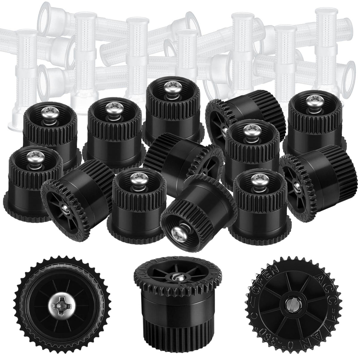 Honoson 17VAN sprinkler head front view highlights compact, easy-to-replace design.