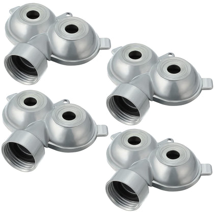 Honoson circle pattern twin spot sprinkler delivers 360° lawn coverage and even watering.
