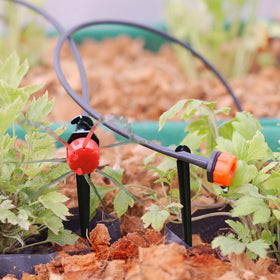 Honoson 4.3-inch stakes simplify securing pipes in pots and beds.