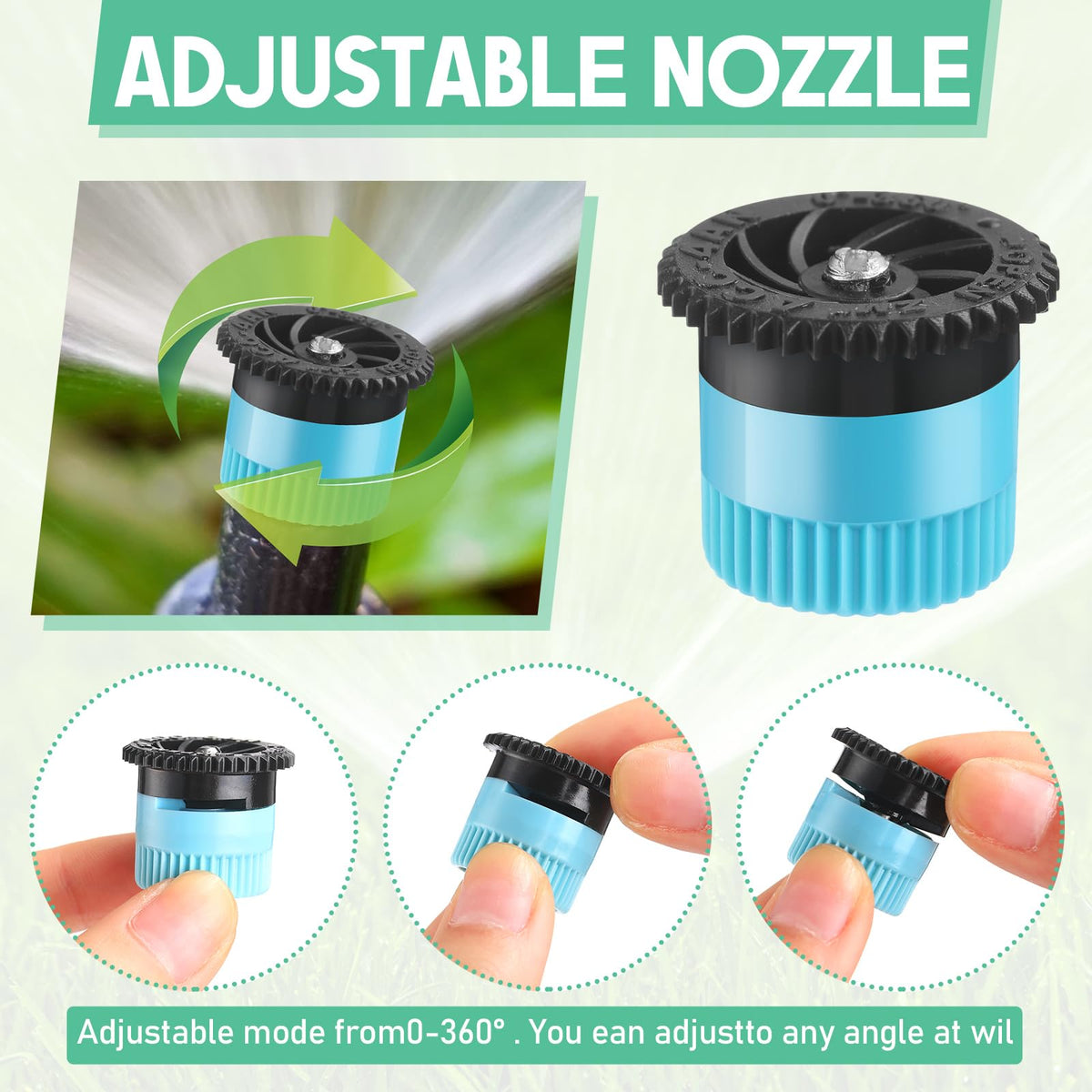 Honoson replacement sprinkler head installation shows quick fit