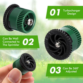 Honoson variable arc nozzle with adjustable spray for efficient watering