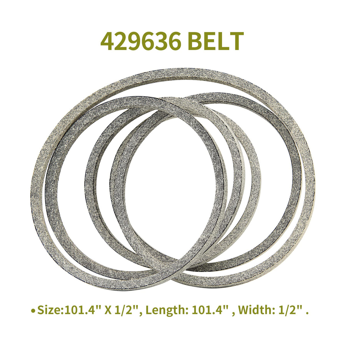 Honoyam 101.4-inch drive belt shown for reliable power transfer