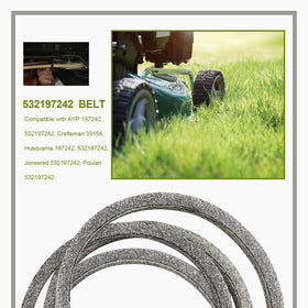 Honoyam 532197242 replacement belt packaging ready for install.