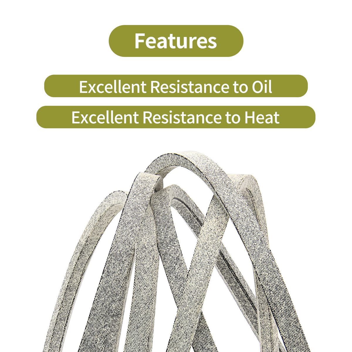 Honoyam GX20072 belt reinforced with fiber cords for longer life