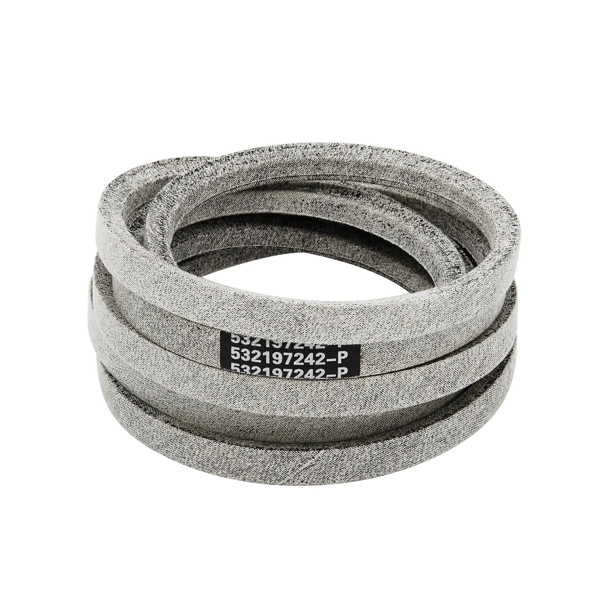 Honoyam mower deck belt front view, durable replacement for 48-inch decks.