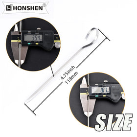 HONSHEN pack of 12 flat skewers for convenient grilling