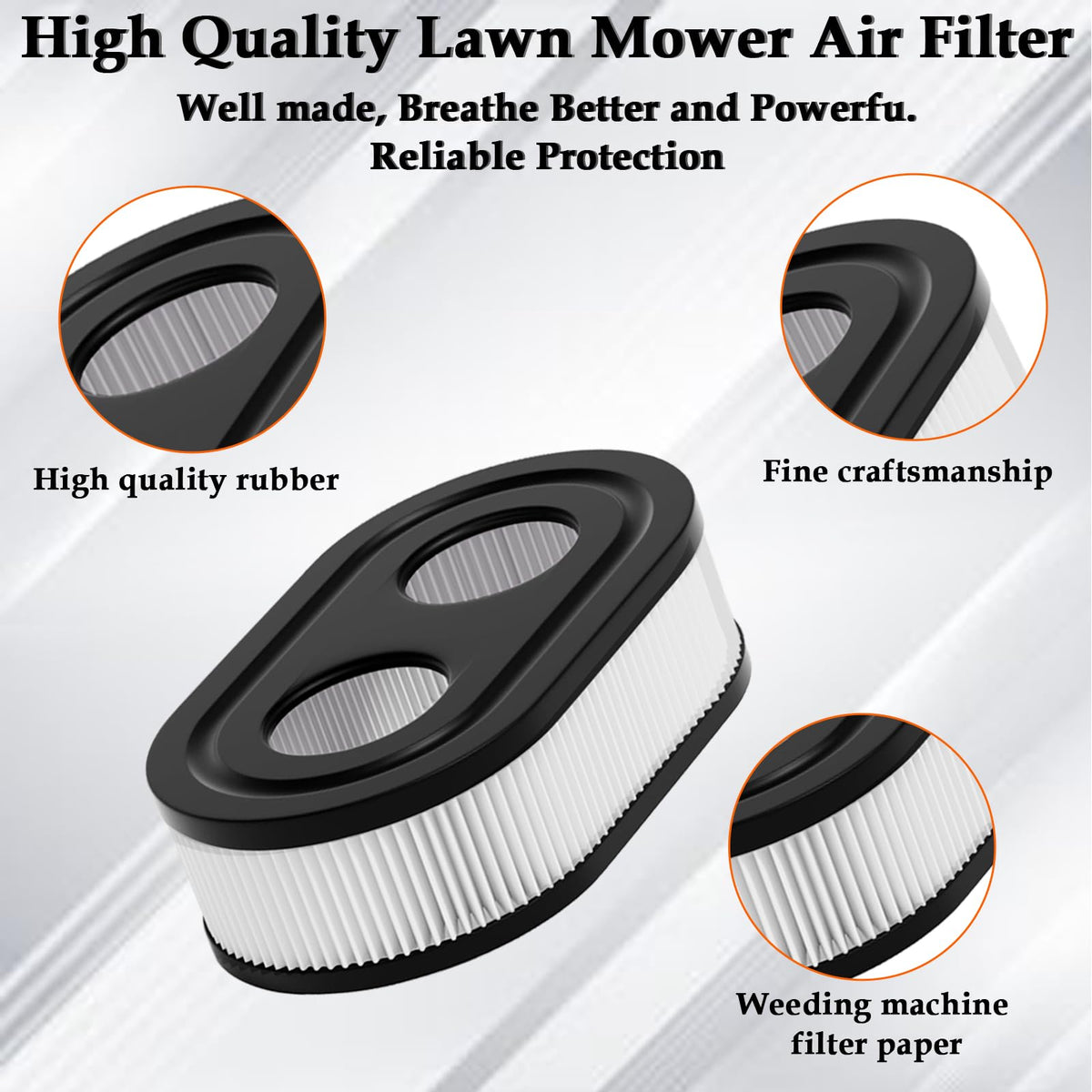 HONSNKS air filter detail of high-quality rubber and filter paper construction