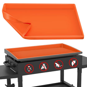 HONSREO 36-inch griddle mat with orange full-wrap protects the surface while cooking