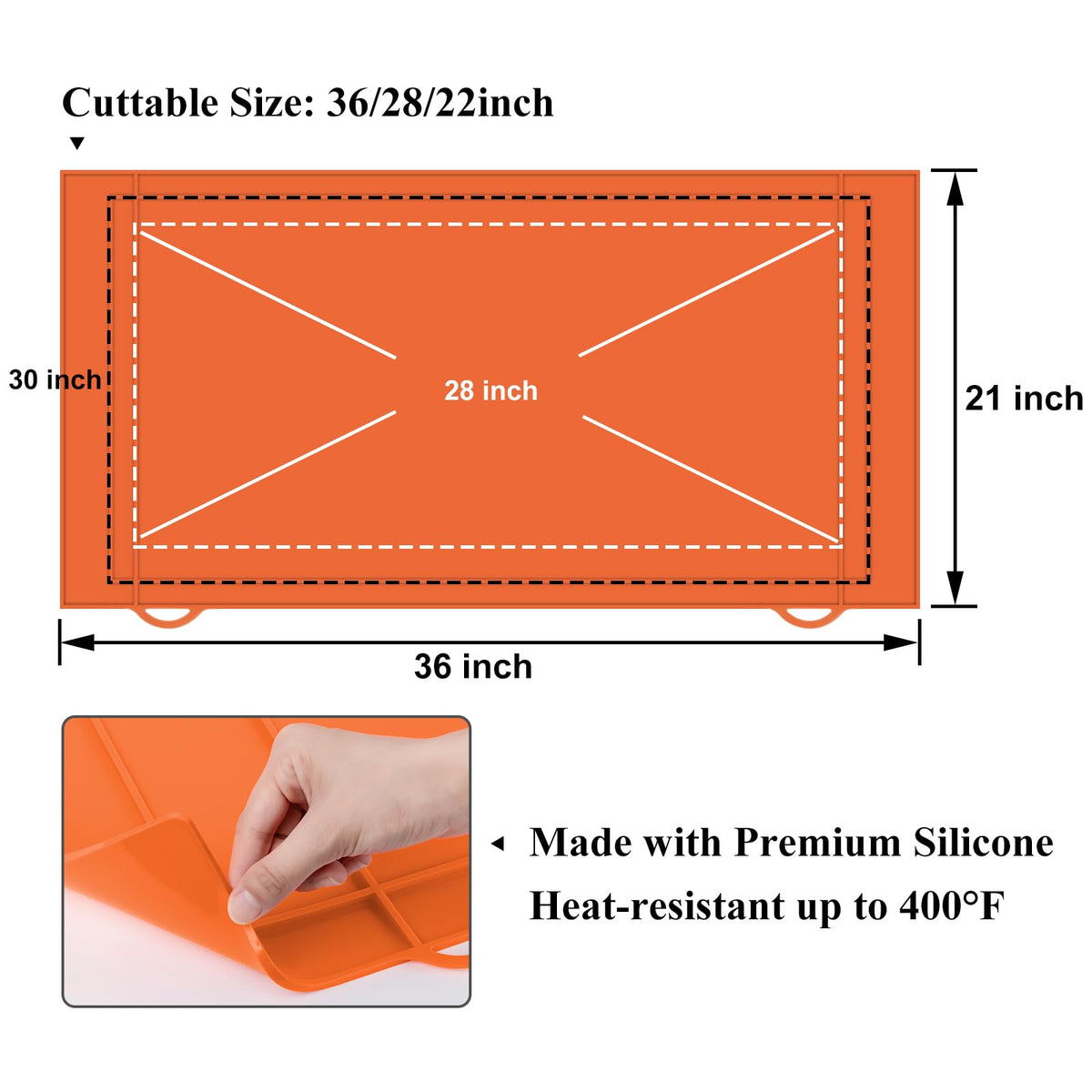 HONSREO griddle protector ensures a perfect fit on Blackstone 36/30/28 inch grills.